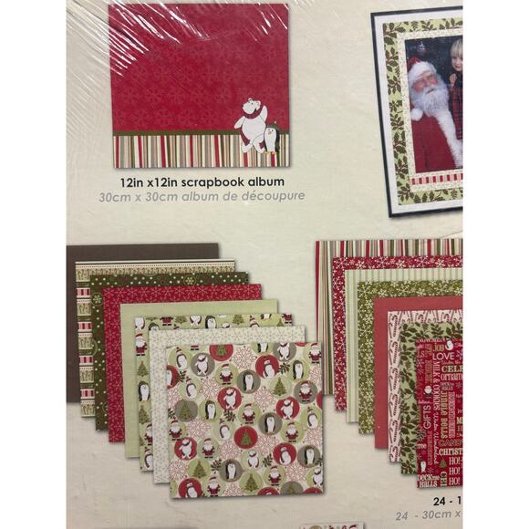 NWT Holiday(Christmas) Scrapbook Kit Album and Embellishments - Picture 5 of 6